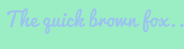 Image with Font Color 9BC4EE and Background Color 9BEEC4